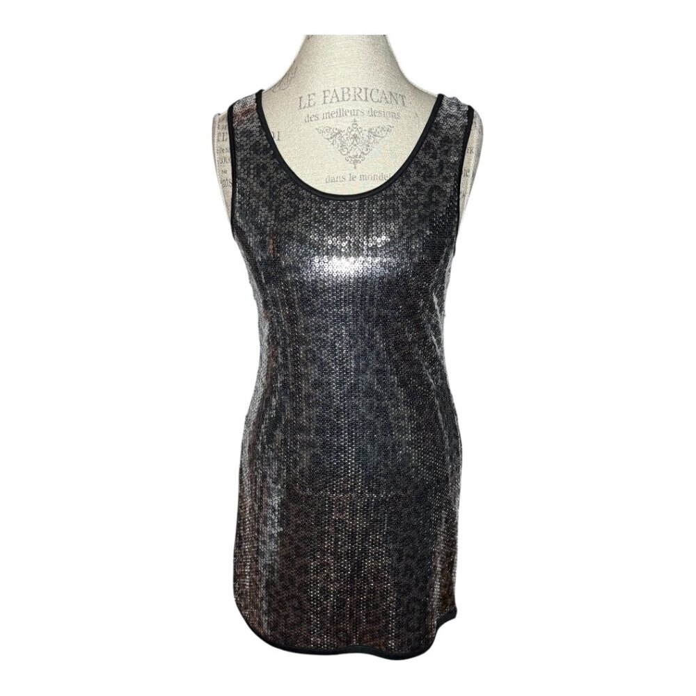 Romeo & Juliet Couture Sequin Mini Shift Party Dress Large